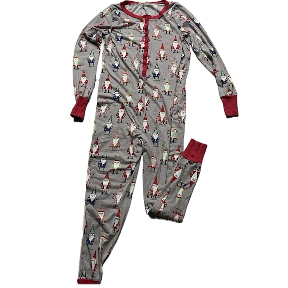 Munki munki gnome onesie long johns  cotton pajamas medium